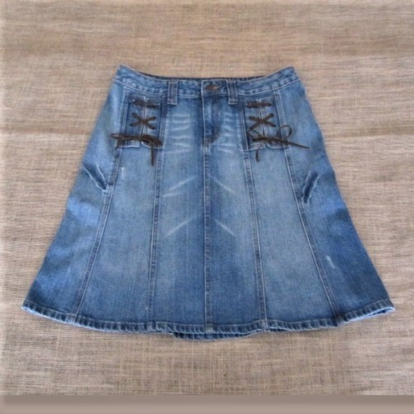 Apt. 9 Dresses & Skirts - Distress Jean Skirt Stretch size 10 by Apt 9